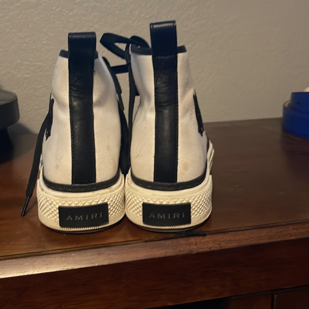 Amiri High Tops Black/ White. size 42 EU which is about 10-11 in US sizing. - Picture 2 of 7